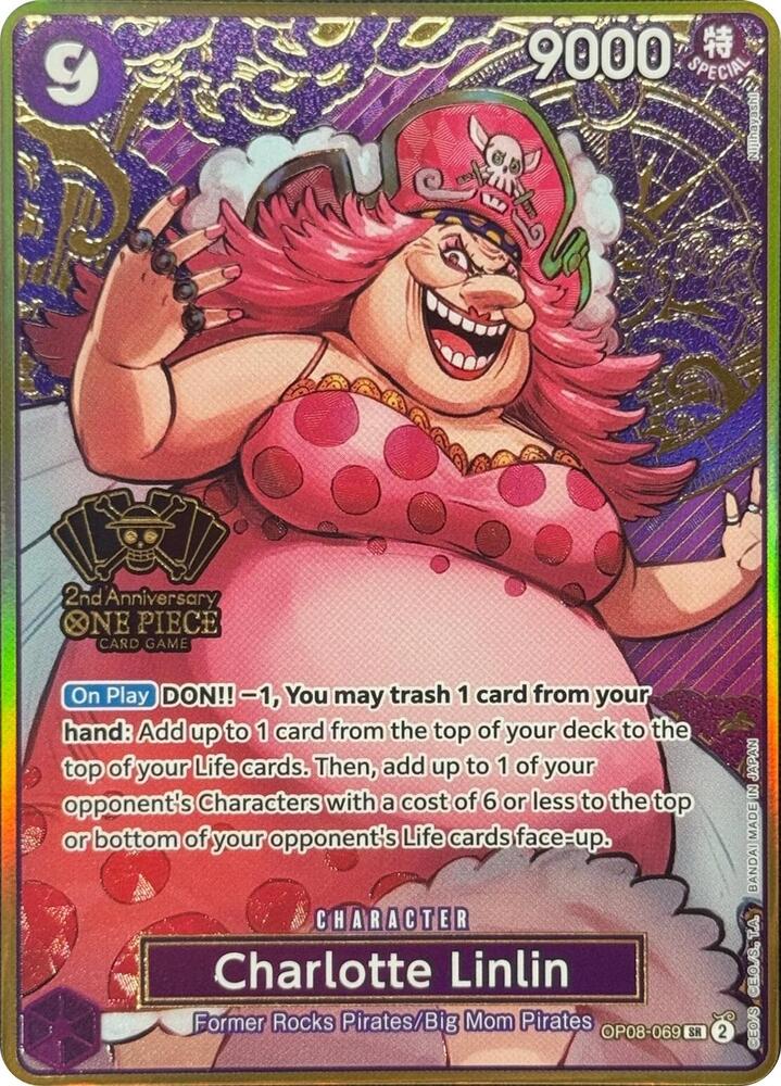 Charlotte Linlin (One Piece Japanese Version 2nd Anniversary Set) OP08-069 card