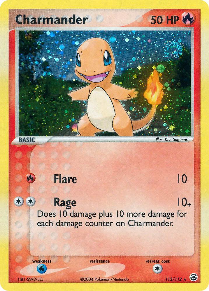 Charmander 113 112 card