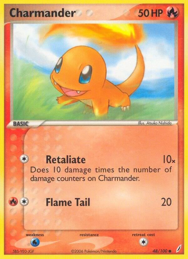 Charmander 48/100 card