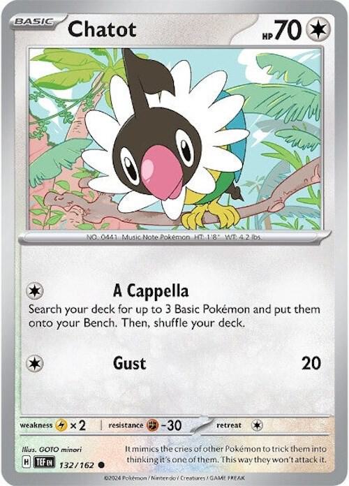 Chatot 132/162 card