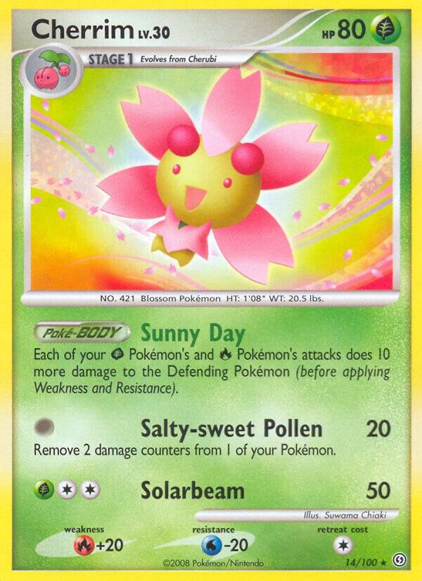 Cherrim 14/100 card