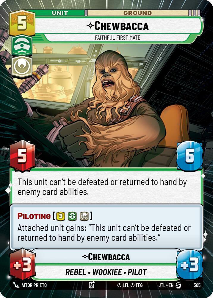 Chewbacca Faithful First Mate Hyperspace 365 card