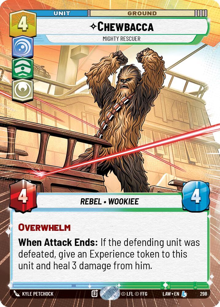 Chewbacca Mighty Rescuer Hyperspace 298 card