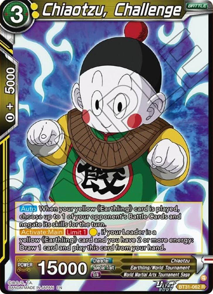 Chiaotzu Challenge BT31-062 card