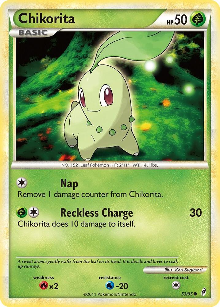 Chikorita 53/95 card