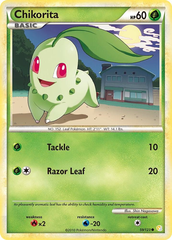 Chikorita 59/123 card