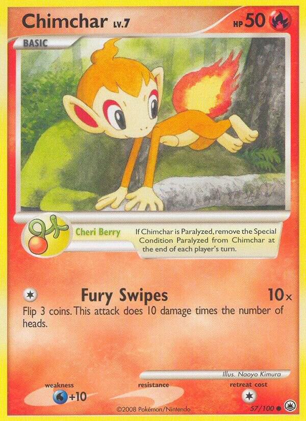 Chimchar 57 57/100 carta