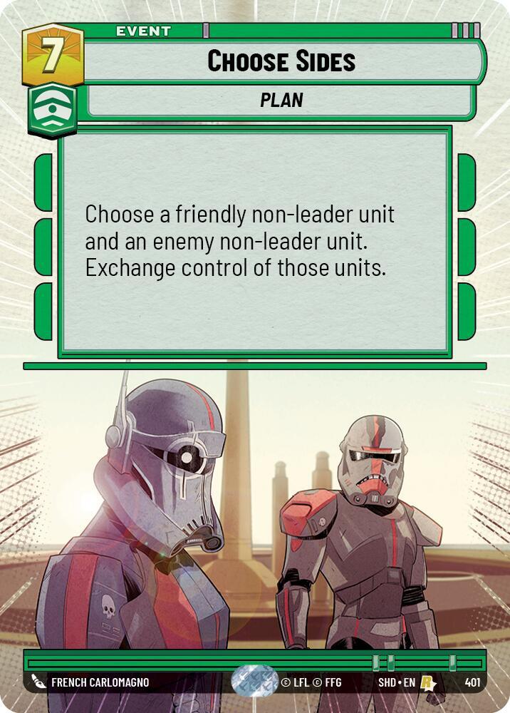 Choose Sides Hyperspace 401 card