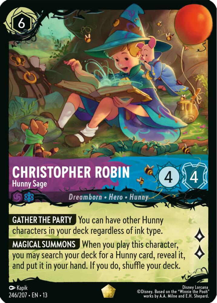 Christopher Robin Hunny Sage 246/207 card