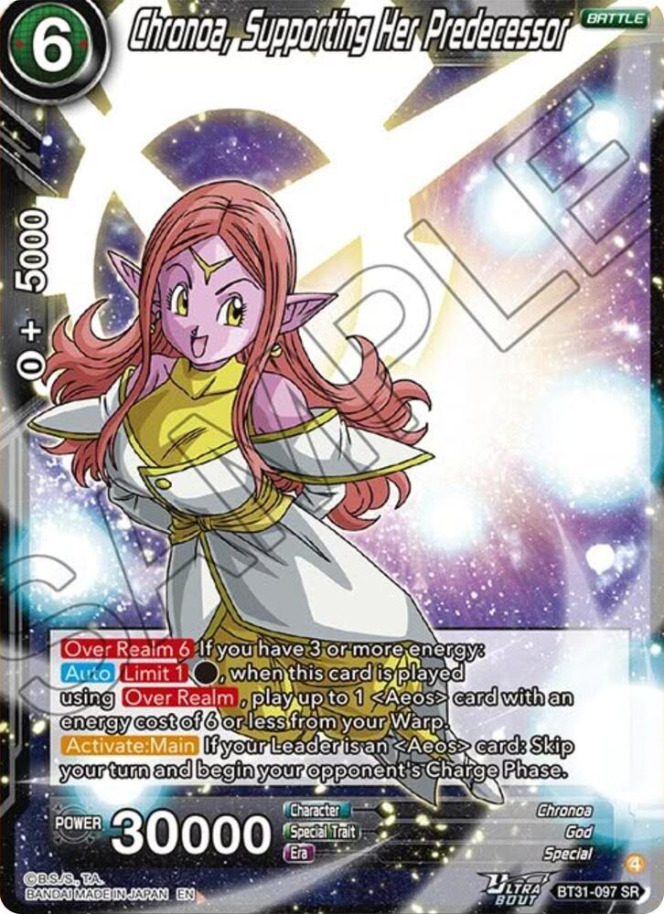 Chronoa Supporting Her Predecessor BT31-097 card