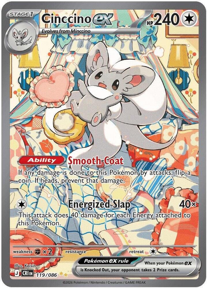 Cinccino ex 119 086 carta