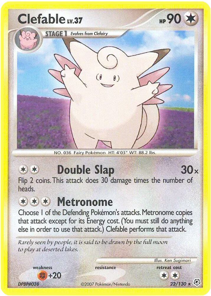 Clefable 22/130 card