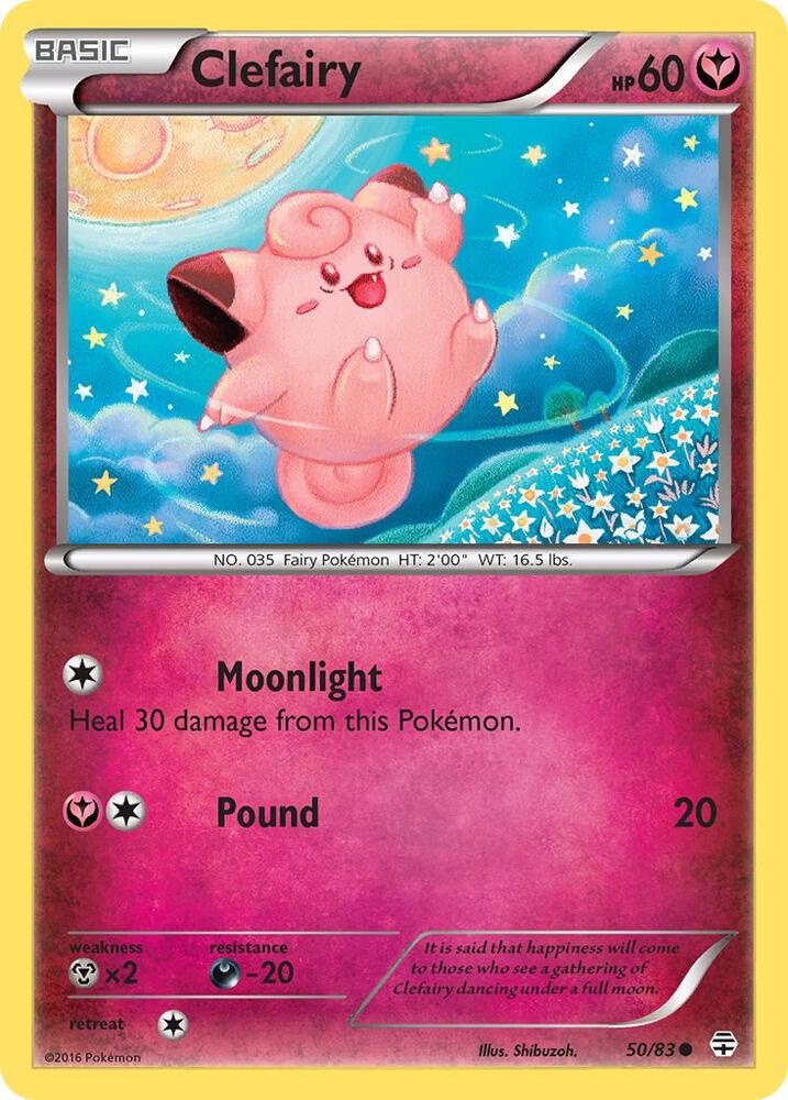 Clefairy 50/83 card
