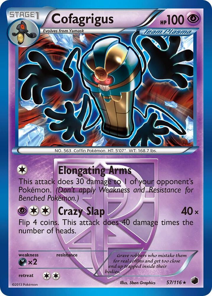 Cofagrigus Team Plasma 57 57/116 carta