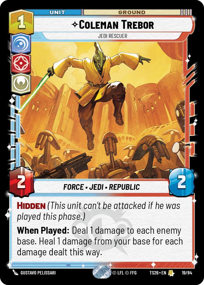Coleman Trebor Jedi Rescuer 19/84 card