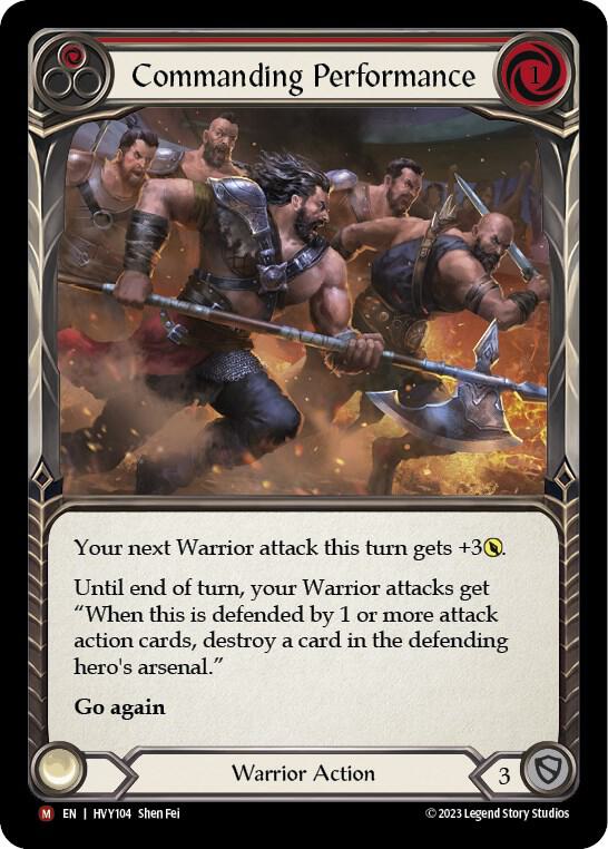 commanding performance HVY104 card