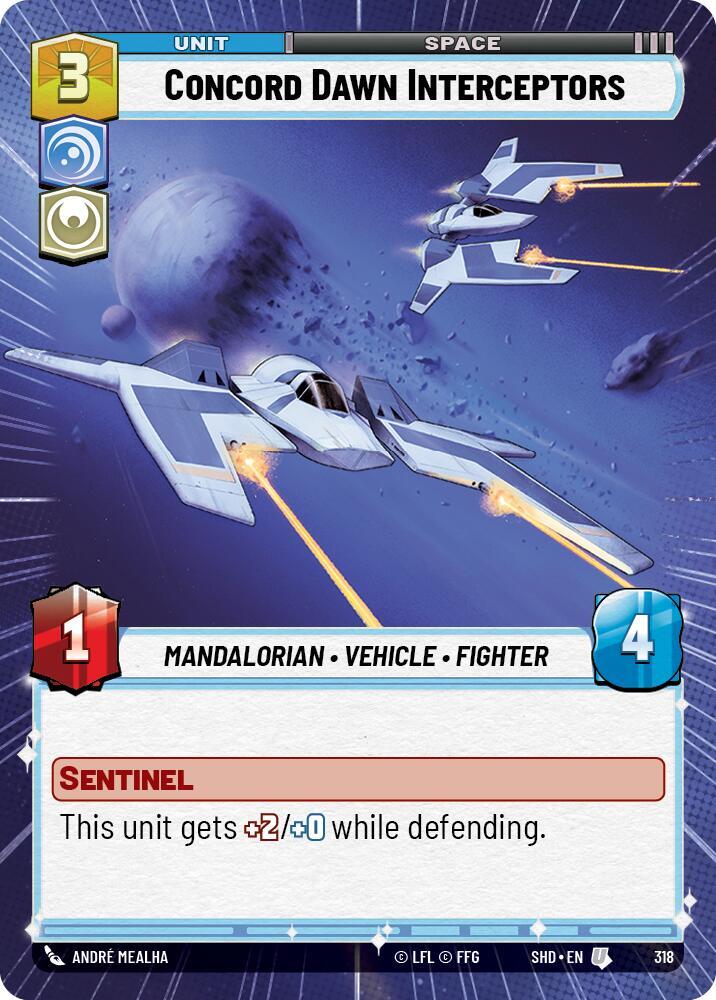 Concord Dawn Interceptors Hyperspace 318 card