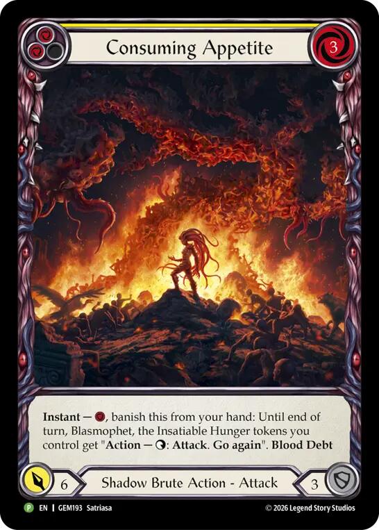 Consuming Appetite GEM193 card