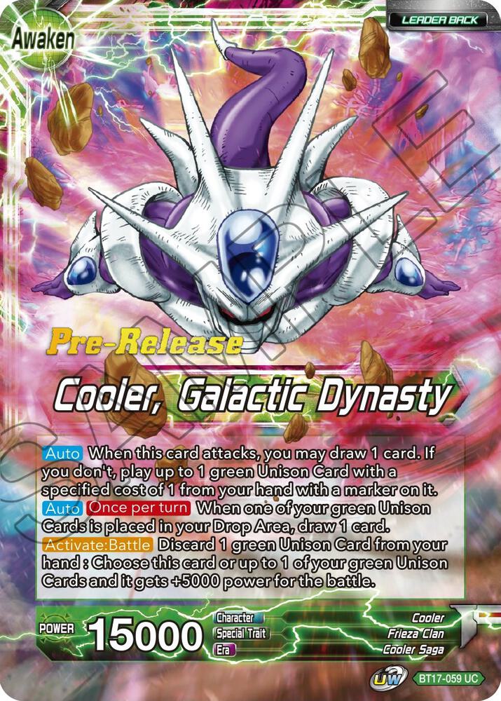 Cooler Galactic Dynasty BT17-059 card