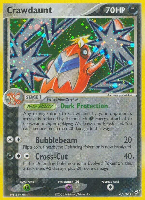 Crawdaunt 6/107 card