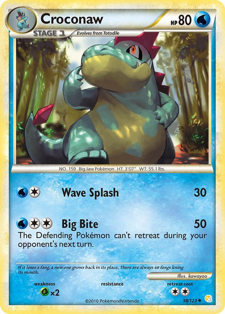 Croconaw 38/123 card