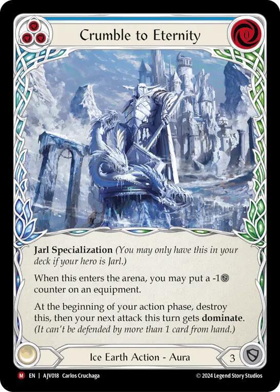 Crumble to Eternity AJV018 card