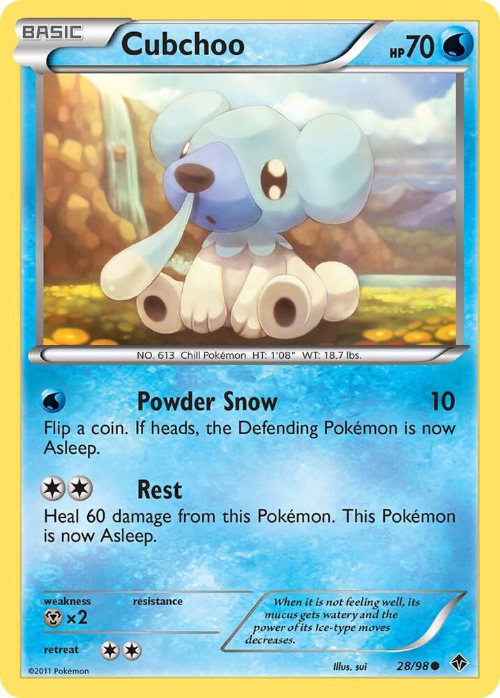 Cubchoo 28 28/98