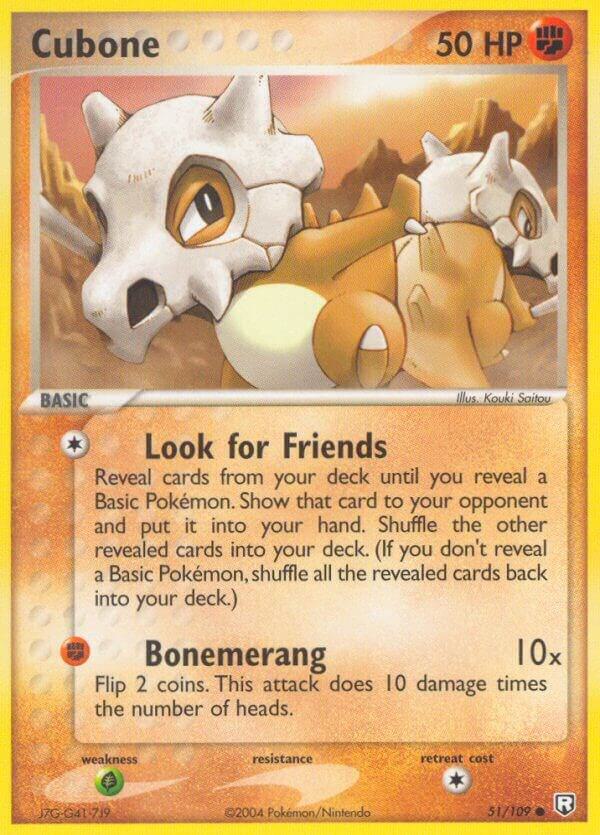 Cubone 51/109 card