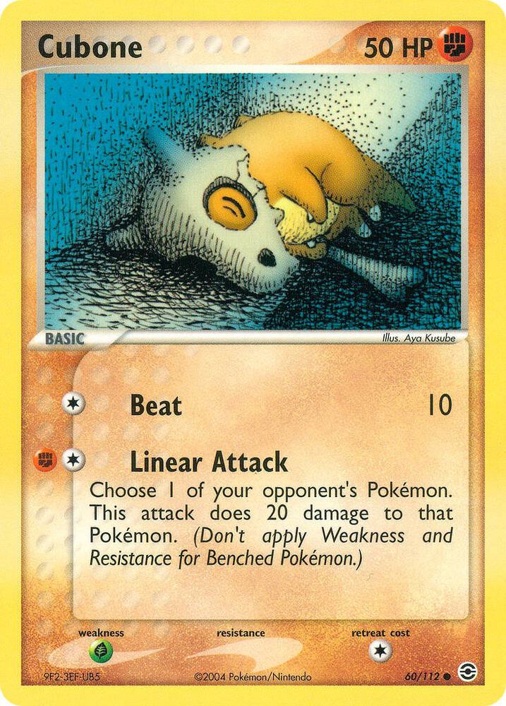 Cubone 60/112 card