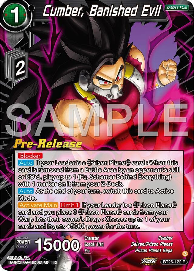 Cumber Banished Evil BT26-122 carta