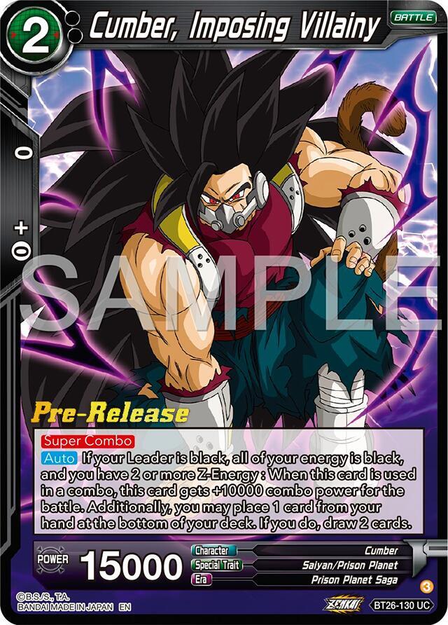Cumber Imposing Villainy BT26-130 carta