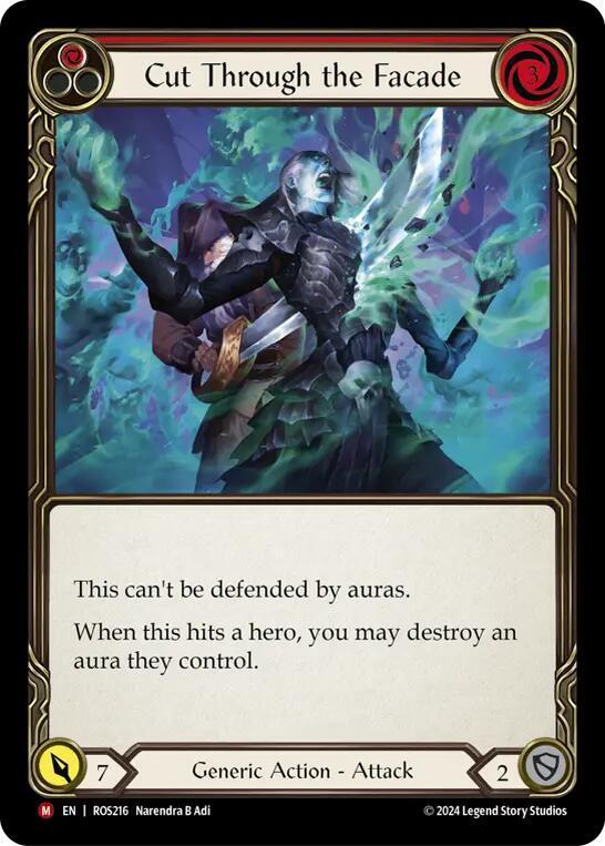 Cut Through the Facade ROS216 card