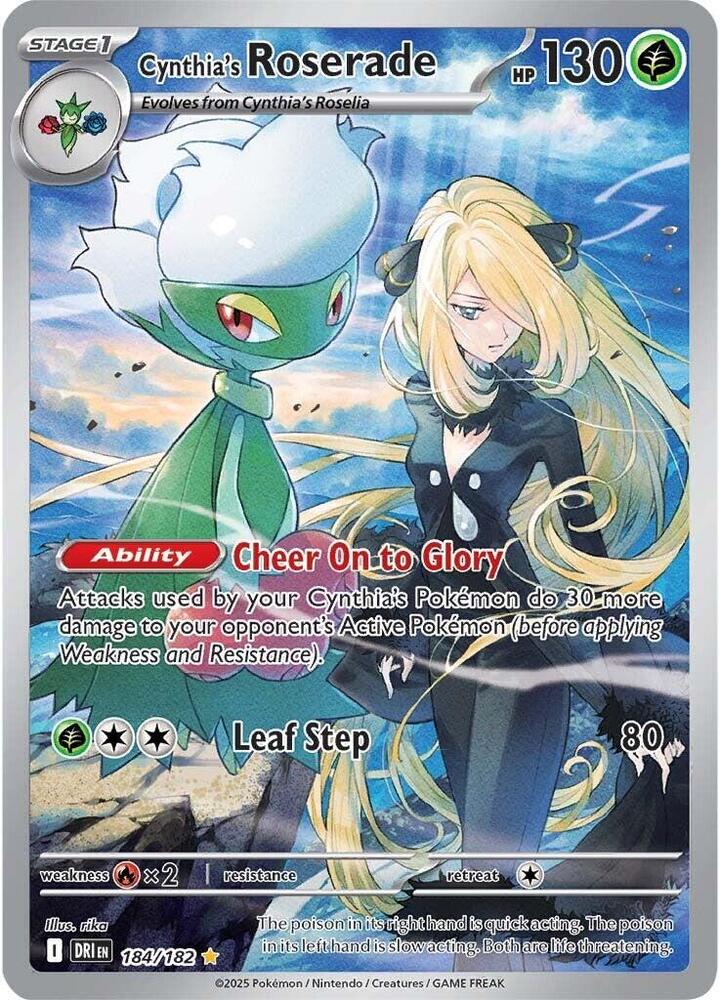 Cynthia's Roserade 184/182 card