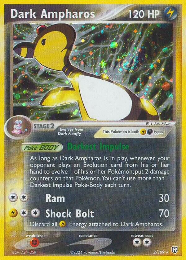 Dark Ampharos 2/109 card