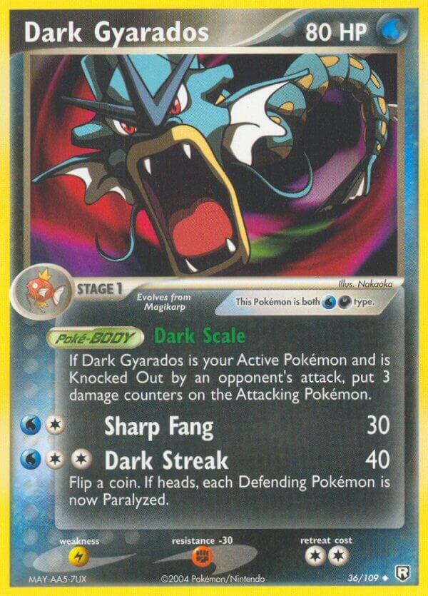 Dark Gyarados 36/109 card