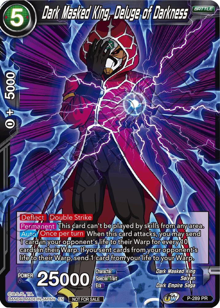 Dark Masked King Deluge of Darkness Unison Warrior Series Tournament Pack Vol3 P-289