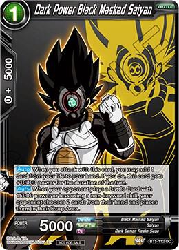 Dark Power Black Masked Saiyan Event Pack 3 2019 BT5-112_PR