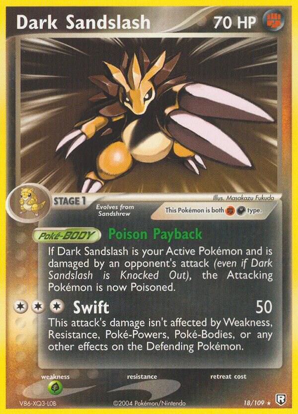 Dark Sandslash 18/109 card