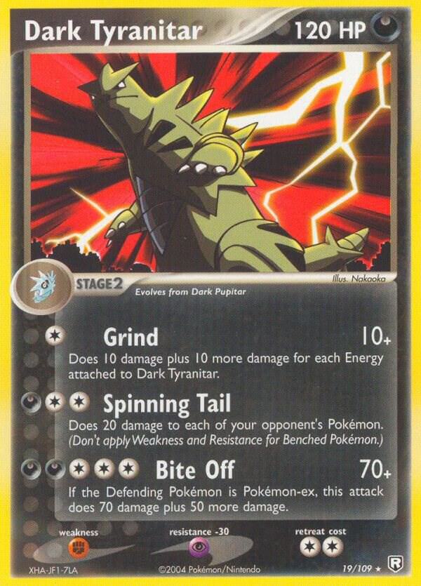 Dark Tyranitar 019 109 card