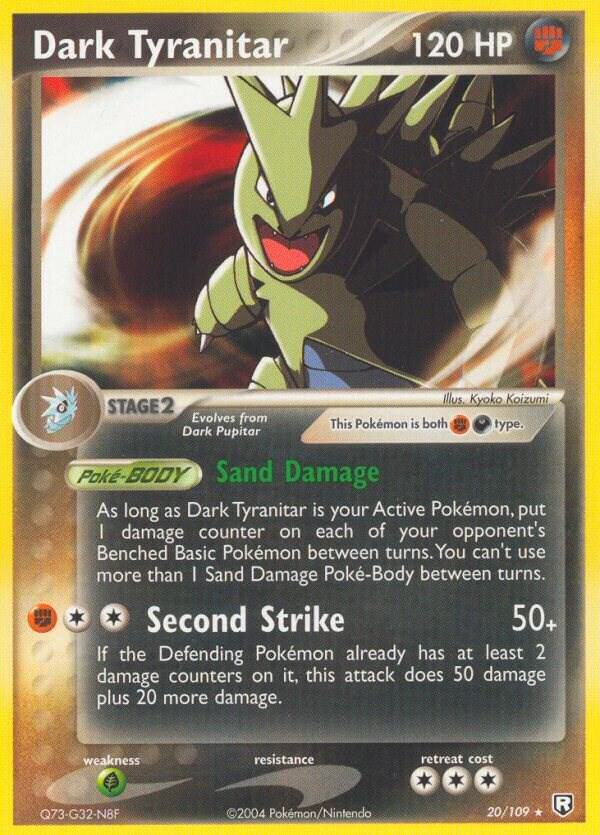 Dark Tyranitar 020 109 card