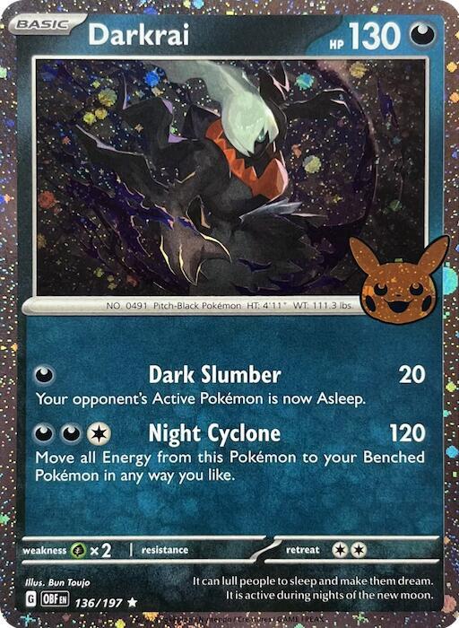 Darkrai Cosmos Holo 136/197 carta