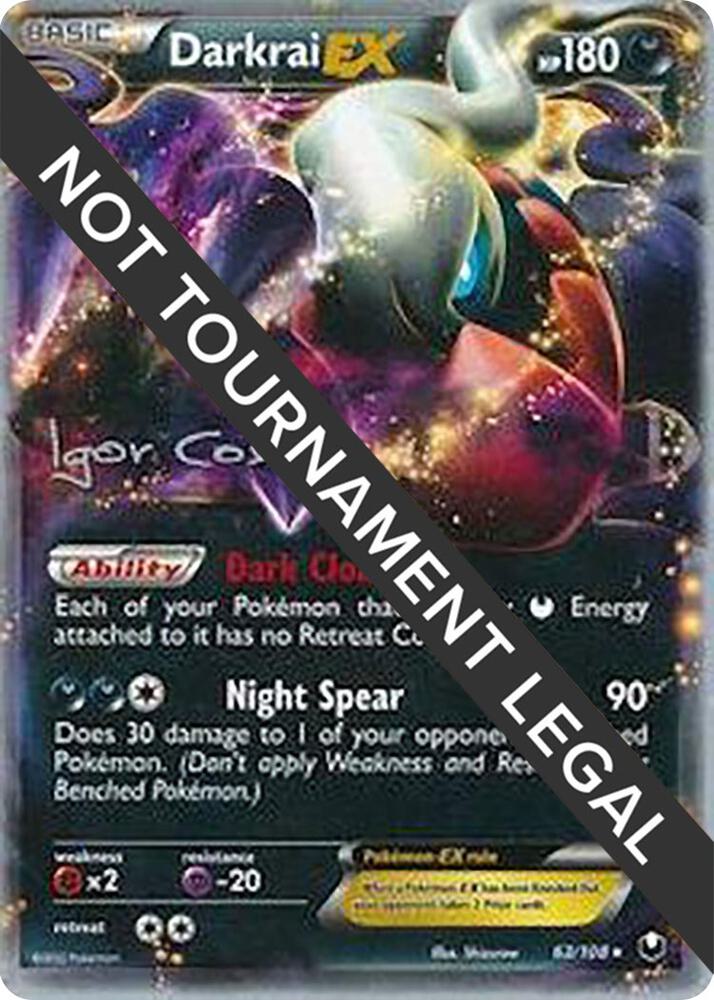 Darkrai EX 2012 Igor Costa 63/108 card
