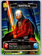 Darth Malak Covetous Apprentice Prestige 1068 card