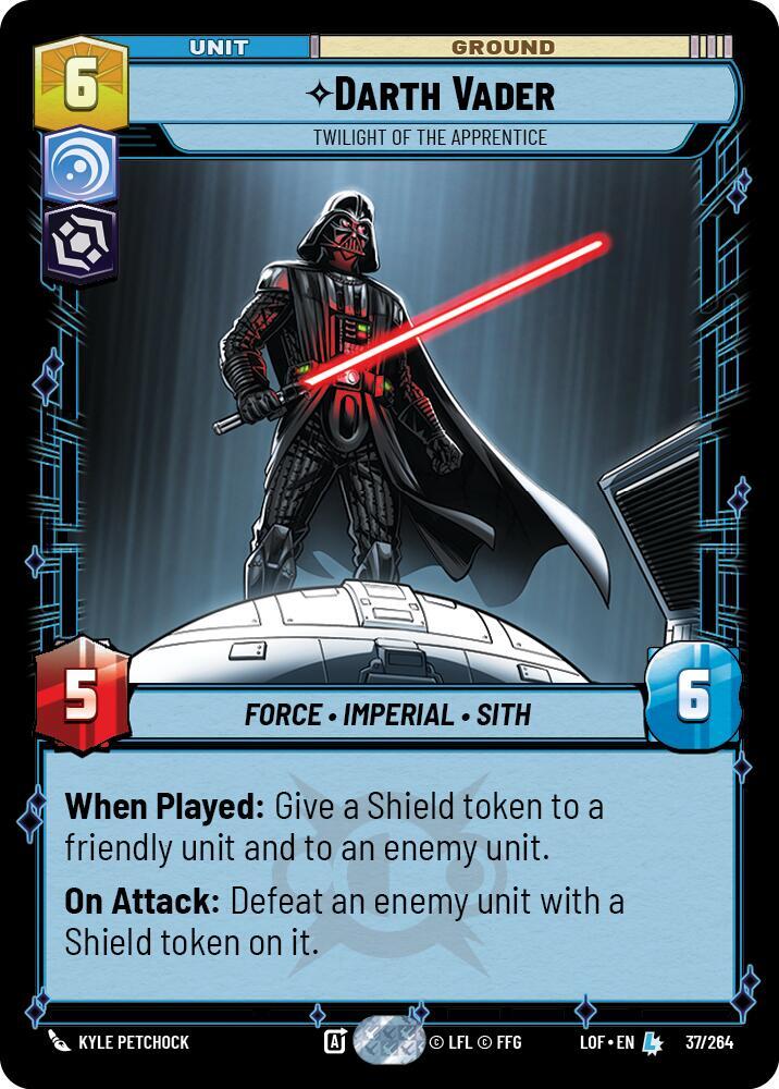 Darth Vader Twilight of the Apprentice 037/264 card