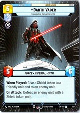 Darth Vader Twilight of the Apprentice Hyperspace 301 card