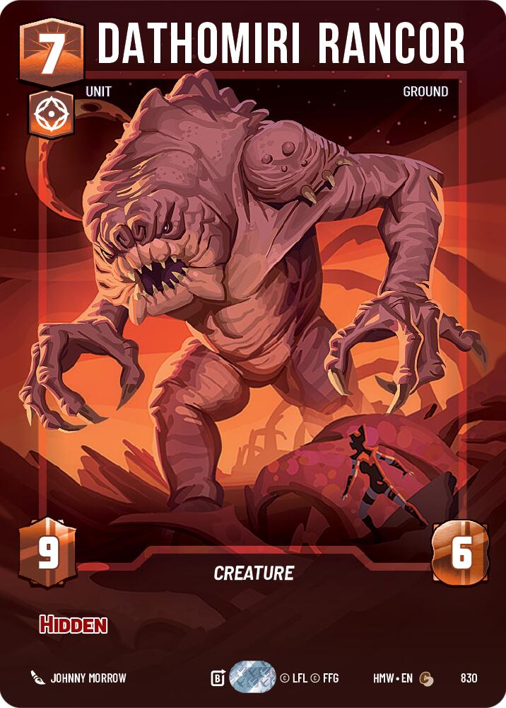 Dathomiri Rancor Prestige 830 card