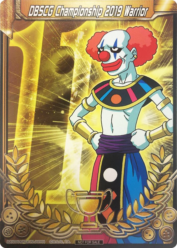 DBSCG Championship 2019 Warrior Merit Card Universe 11 Belmod carta