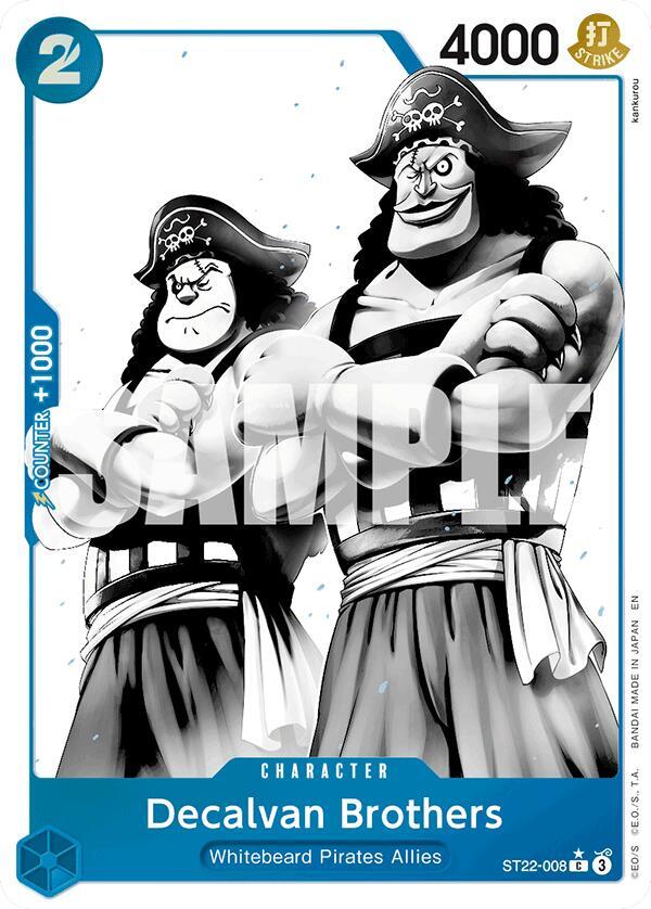 Decalvan Brothers Parallel ST22-008 card