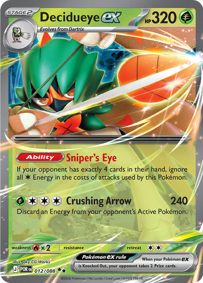 Decidueye ex 012/088 card
