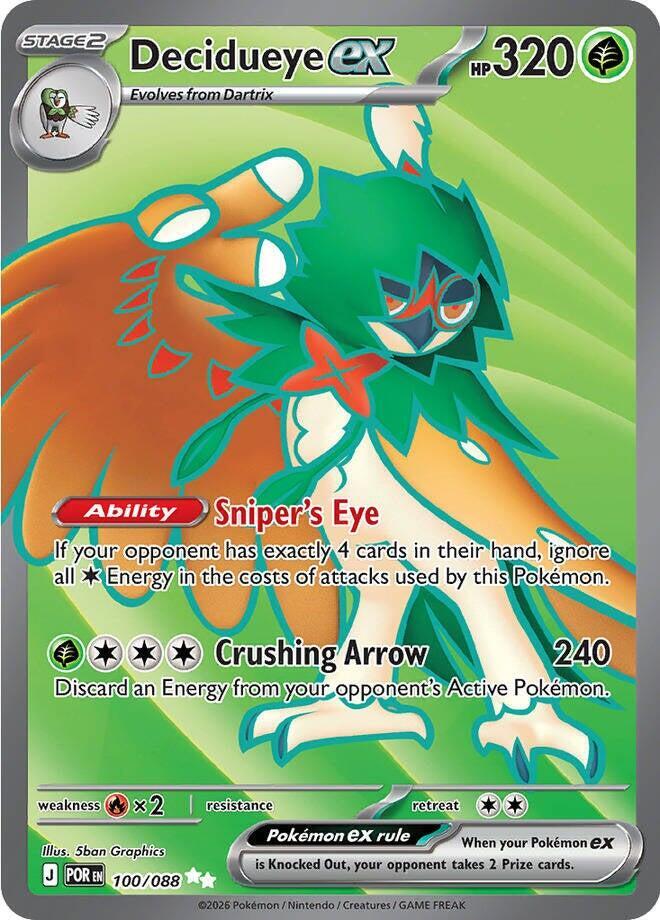 Decidueye ex 100/088 card